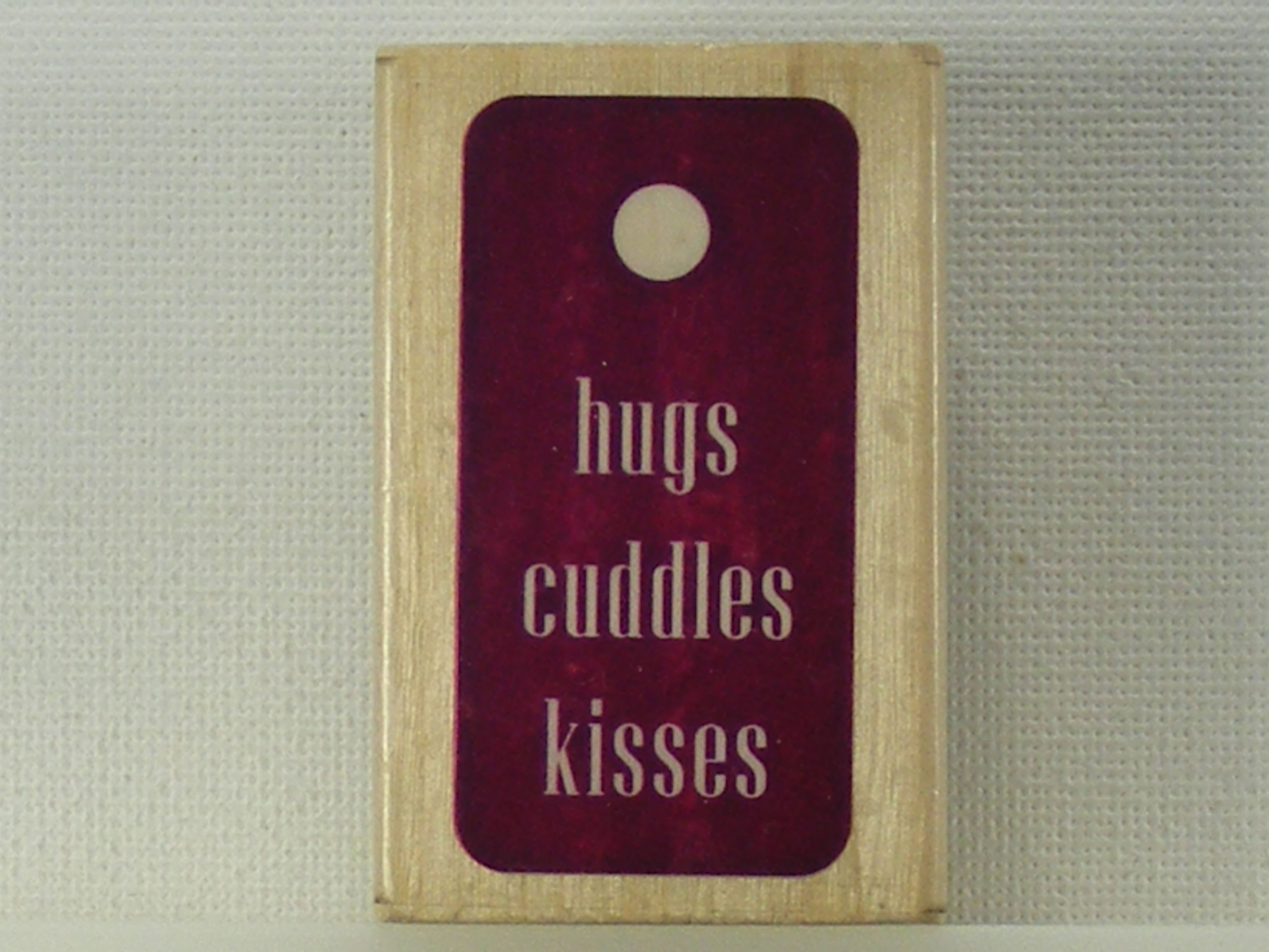 Docrafts - Hugs, Cuddles, Kisses Rubber Stamp