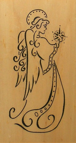 Anita's - Angel Gabriel Rubber Stamp