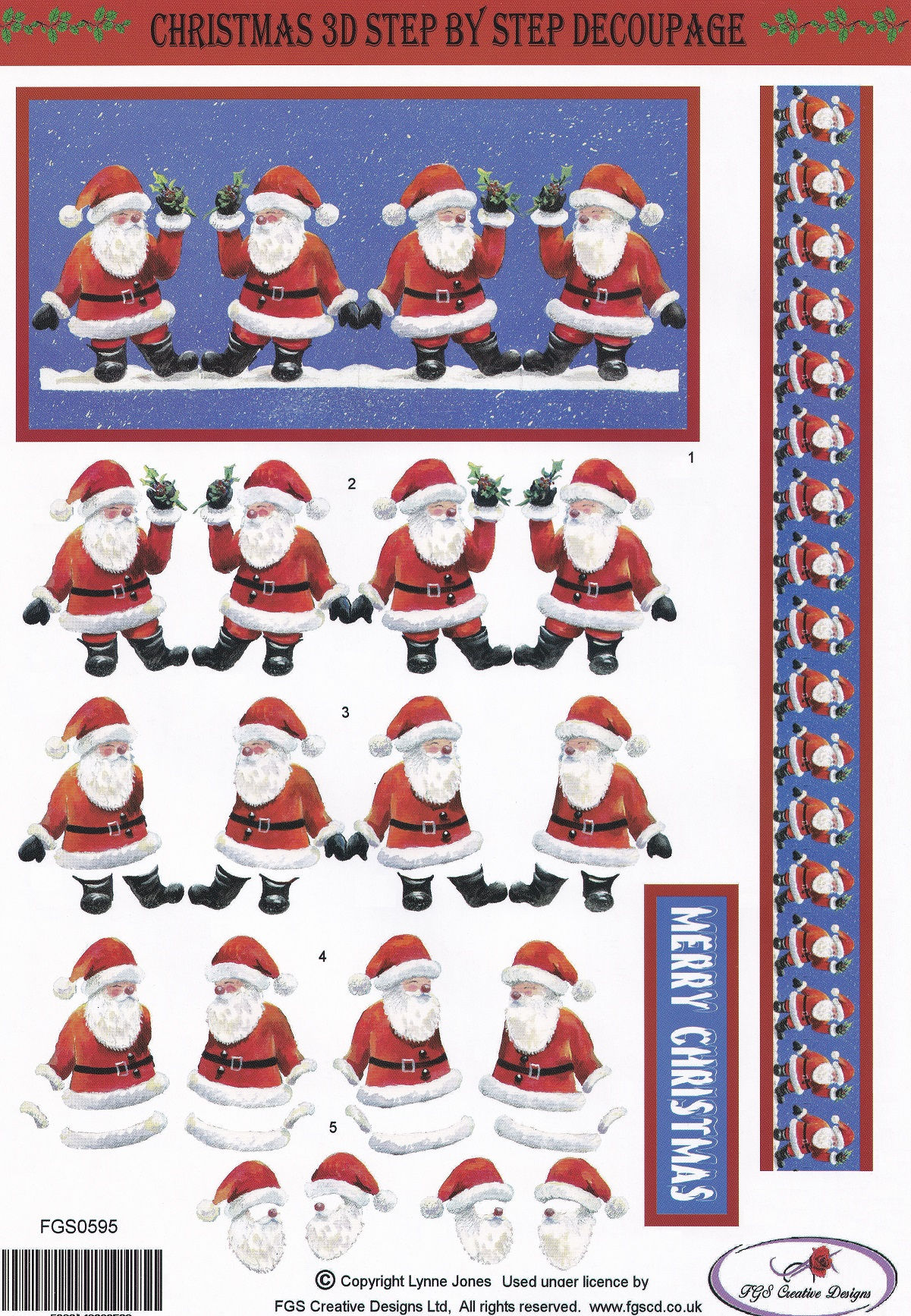 FGS Creative Designs - Christmas 3D Step By Step Decoupage