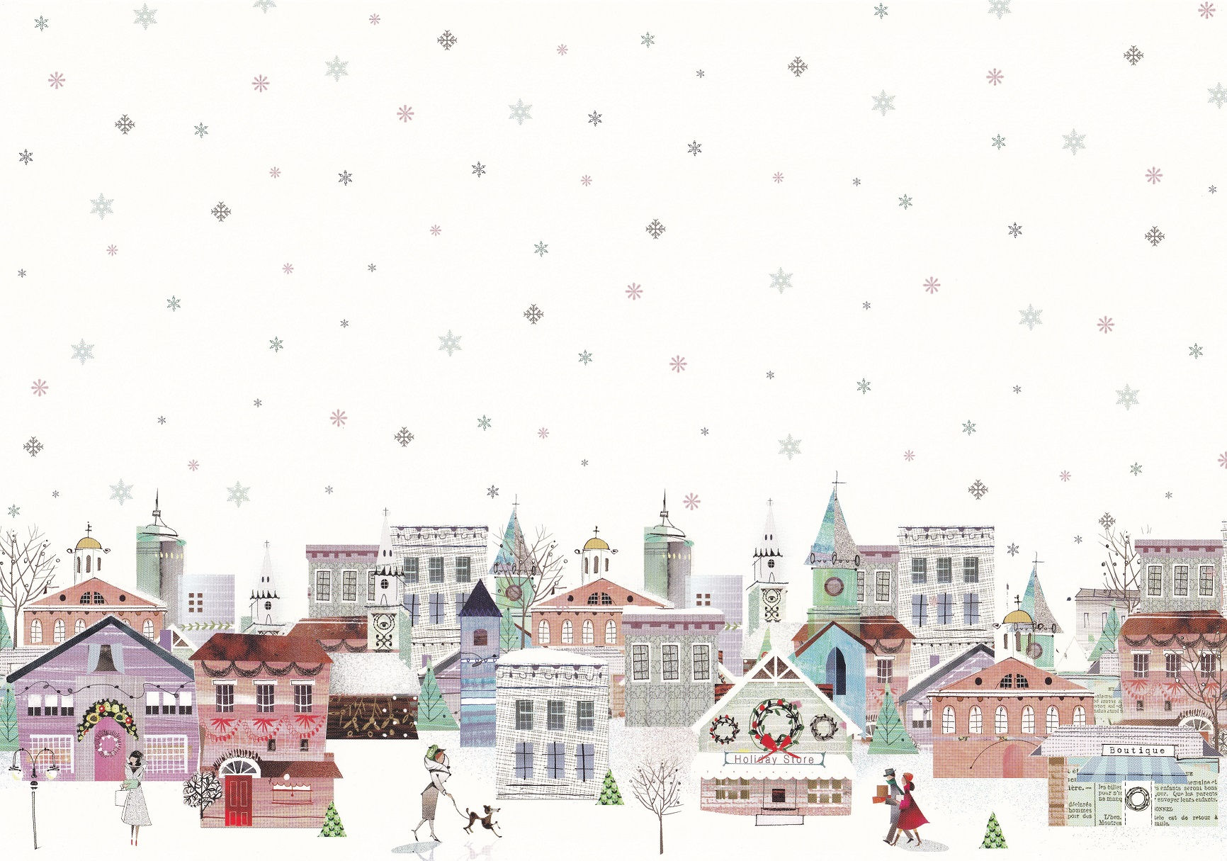 Hunkydory - Christmas A4 Background Card