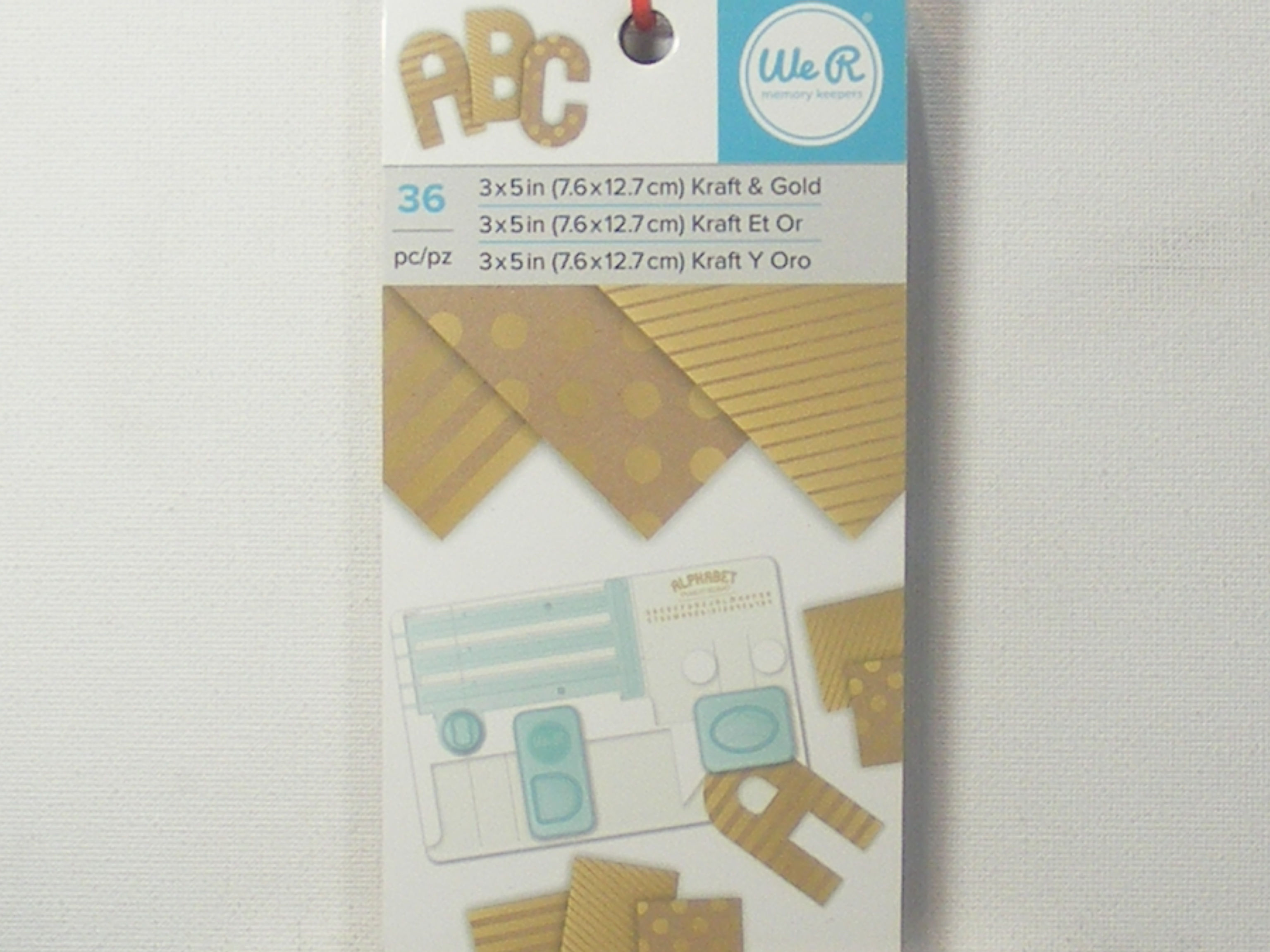 W R Memory Keepers - Gold Foil Kraft paper pad