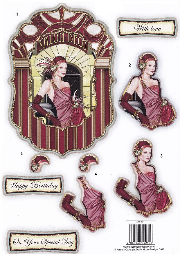 Debbi Moore Designs – Art Deco Decoupage Sheet