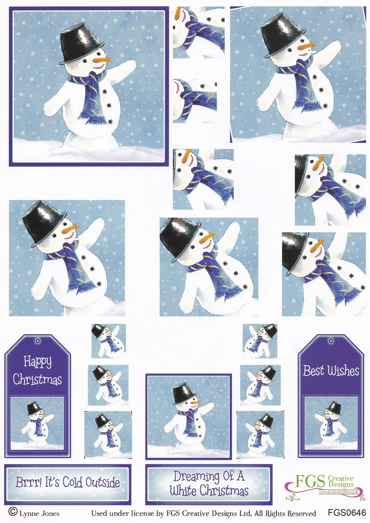 FGS Creative Designs - Christmas Decoupage sheet