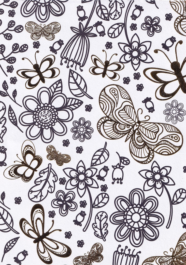 Thumbnail: Spectrum Noir - Colorista 5" x 7" Pencil Pad - Butterfly Garden