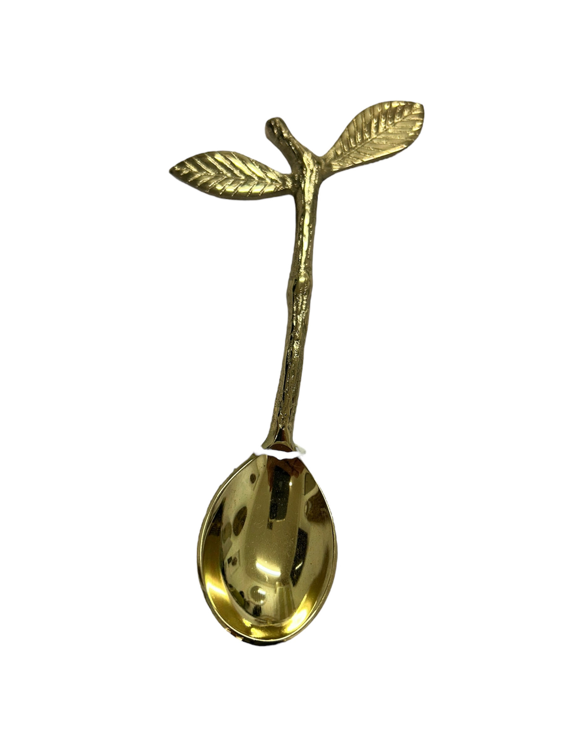 Brass Leaf Teaspoon
