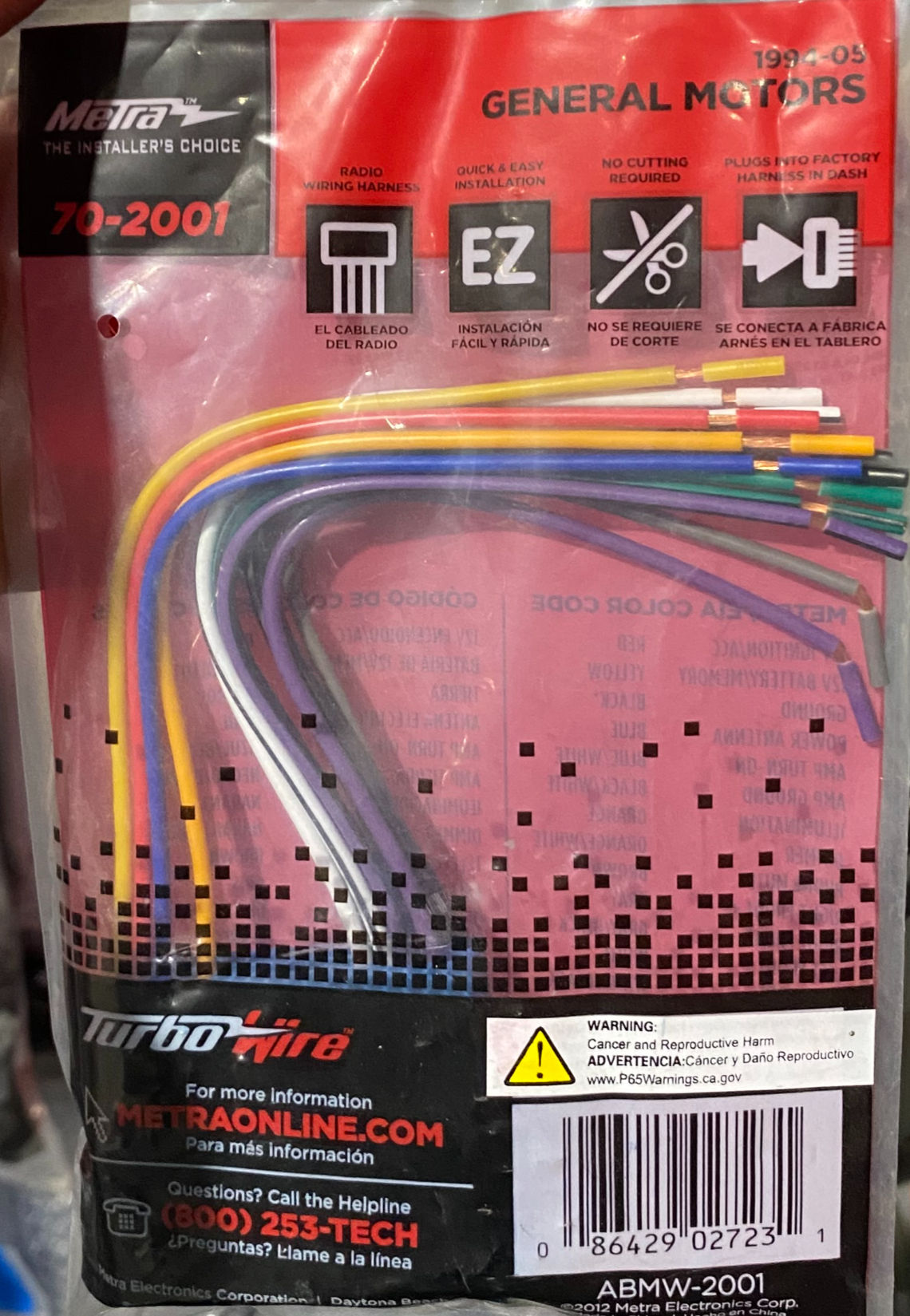 Metra 70-2001 GM Wire harness Adapter