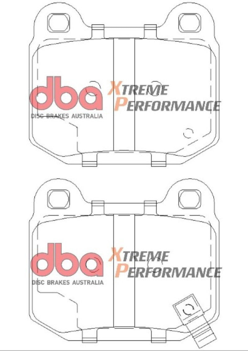 DBA SD610 Rear Brake Pads Subaru STI / Mitsubishi EVO / OEM Brembo Applications