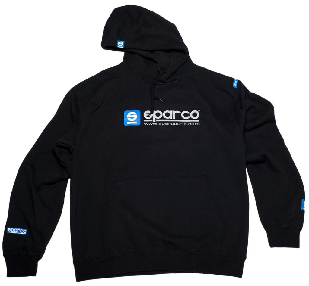 Sparco SWTSHRT HOODED WWW BLK MED