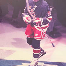 Wayne Gretzky #99 New York Rangers framed colour photo
