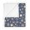 Thumbnail: Sun Patterns on Blue - Soft Fleece Baby Blanket