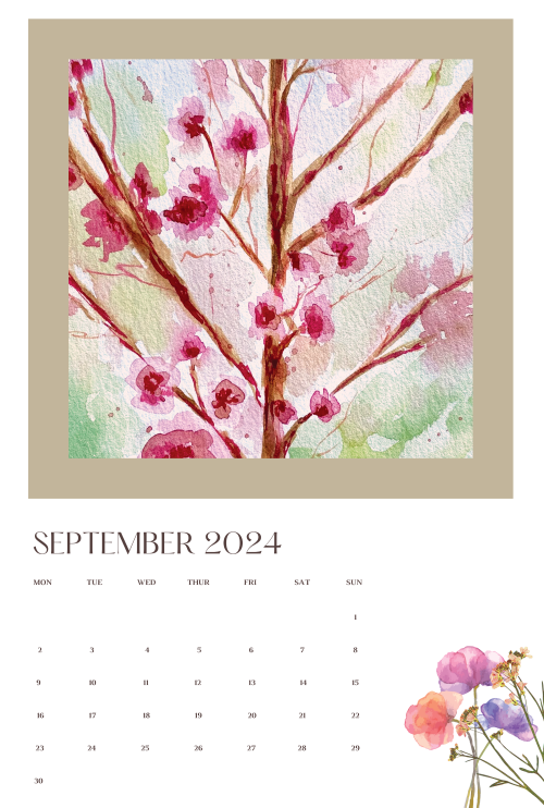 Thumbnail: Pink blossom painting