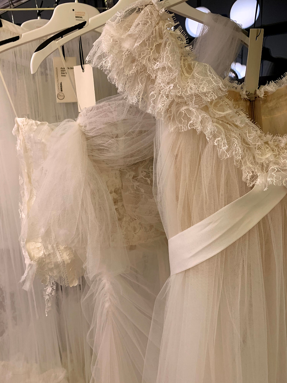 Thumbnail: Celeste Tulle and French lace trimmed Dress