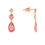 Thumbnail: Tourmaline Teardrop Rose Gold Earrings.