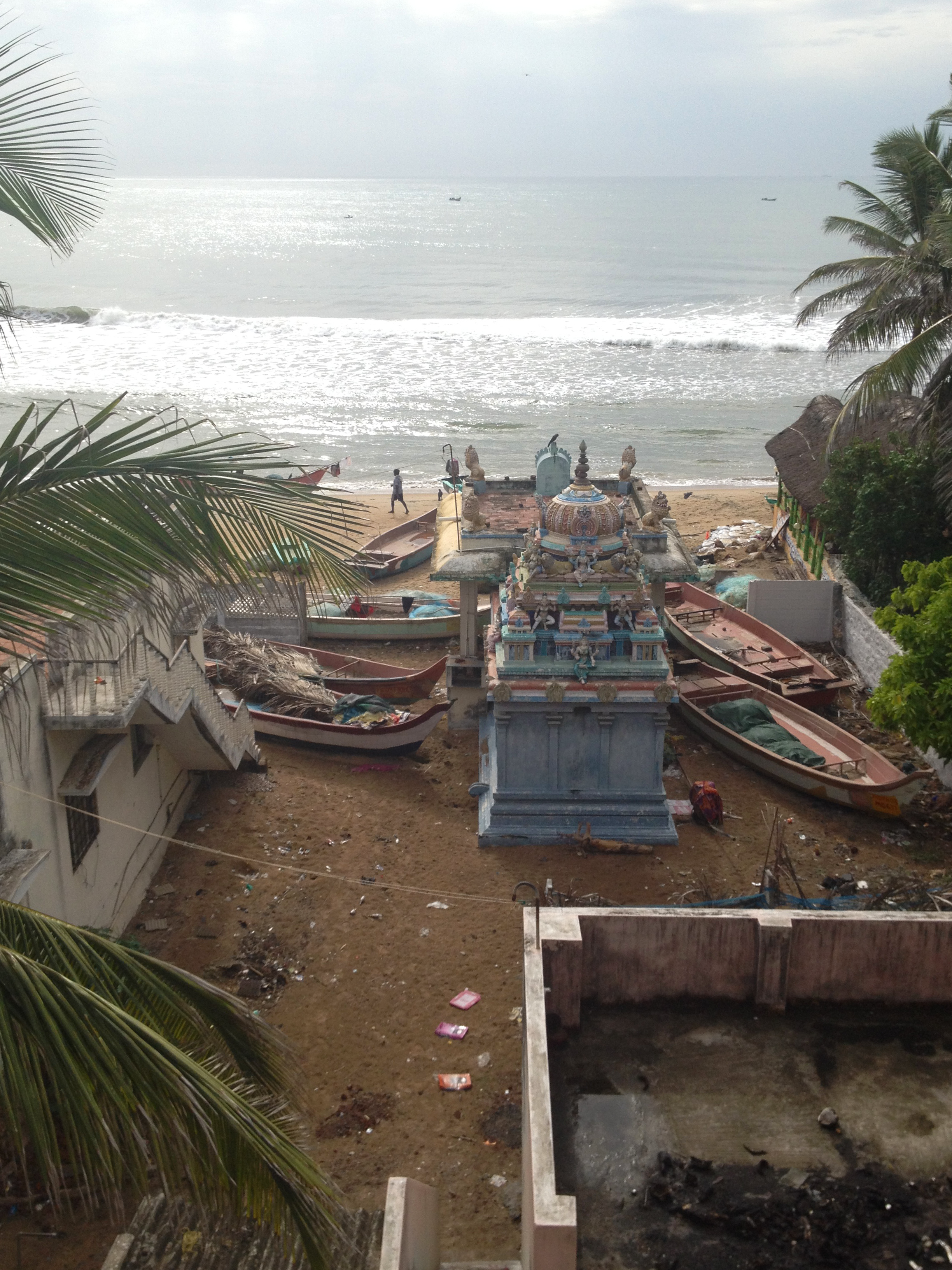 Photo sur une plage au sud de l'Inde sophrologie