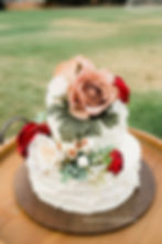 wedding cake, buttercream, orange, rust