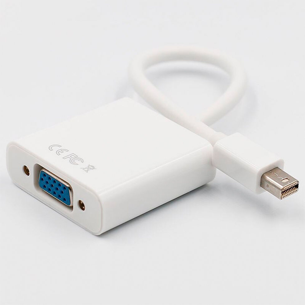 Miniatura: Adaptador Mini DisplayPort (Thunderbolt) para VGA Conversor Full HD 1080P