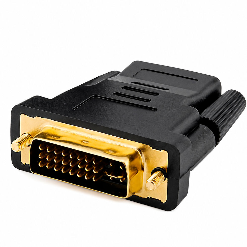 Miniatura: Adaptador DVI-D 24+5 Macho para HDMI Fêmea – Conversor de Vídeo