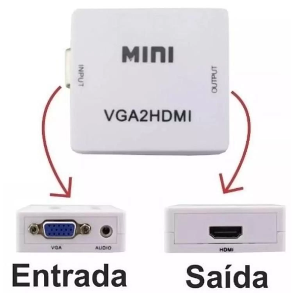 Miniatura: Adaptador Conversor VGA para HDMI LE-4114 - It Blue
