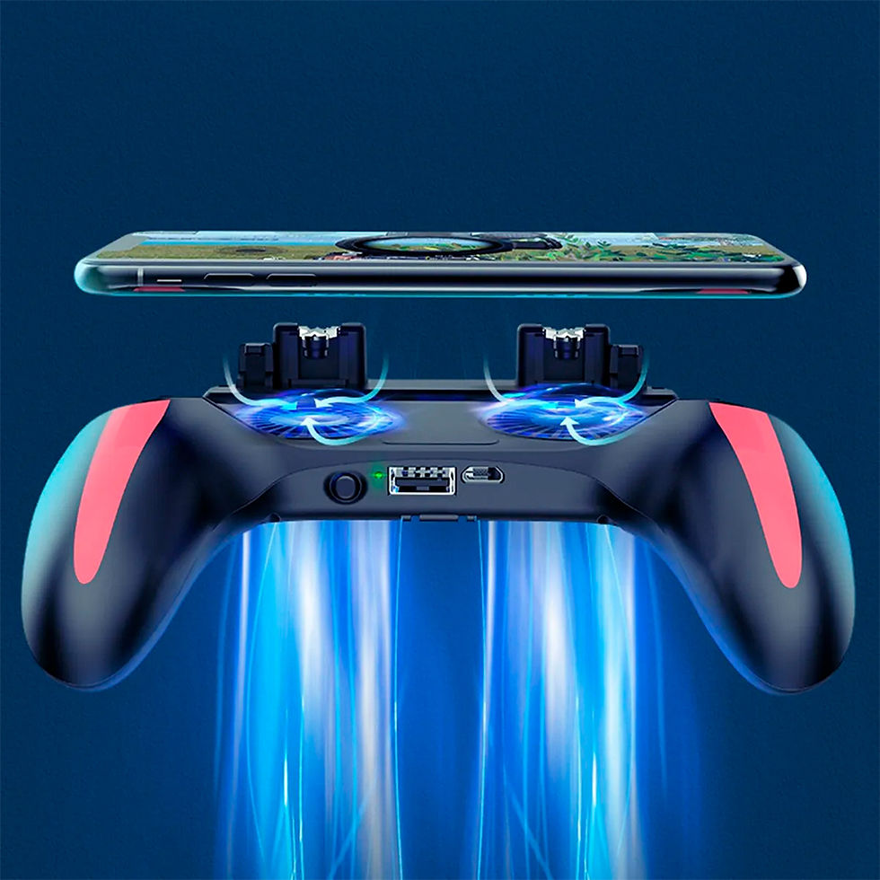 Miniatura: Suporte controle de celular Gamepad H10 Mobile Game Handle Com Ventilador De Res