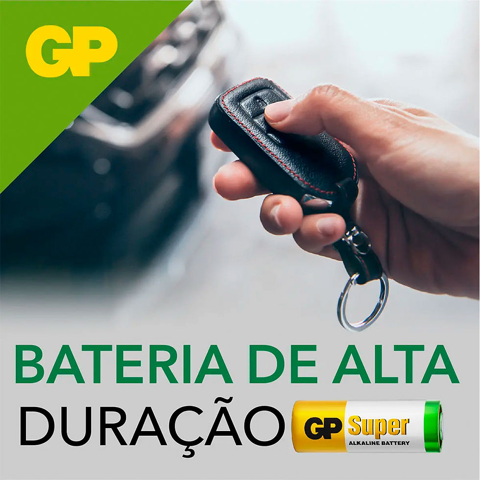 Miniatura: Pilha Alcalina GP Super A23a 12V (MN21 / V23GA) – Cartela com 5 Unidades