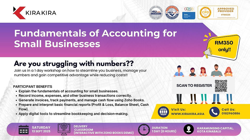 Fundamentals of Accounting for Small Businesses 