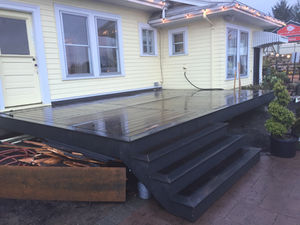 Deck with ramp