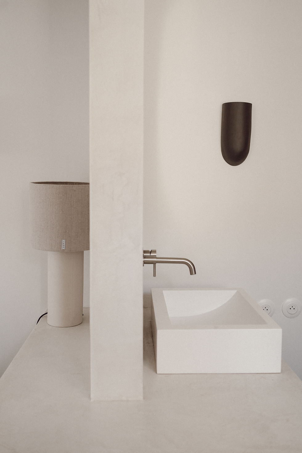 Applique murale avec lampe en céramique