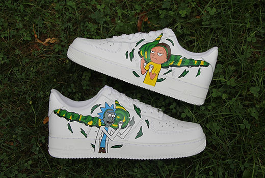 rick and morty custom af1