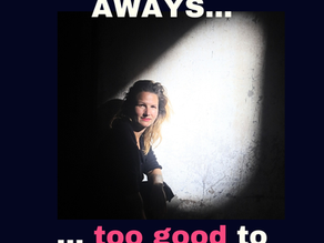 Verena sitting in spot light