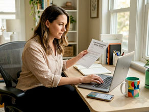 Woman reviewing loan forgiveness reconsideration letter
