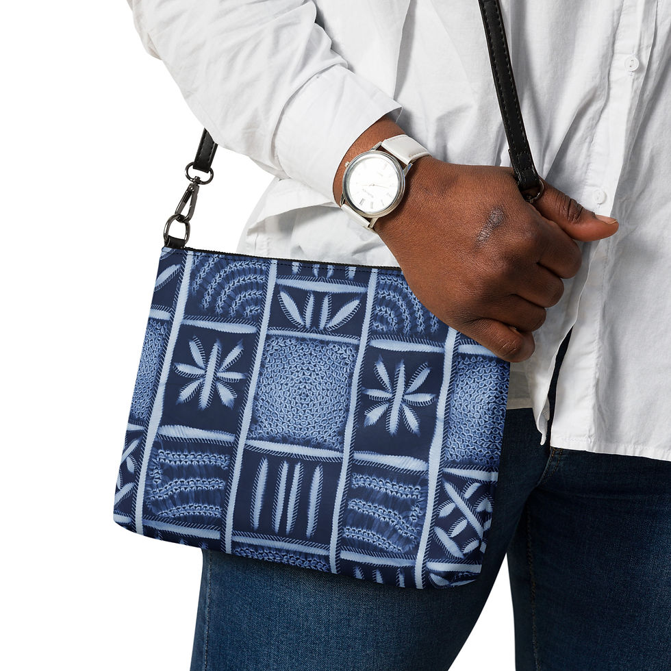 Thumbnail: Adire Eleko Crossbody bag(WEST PATTERN)