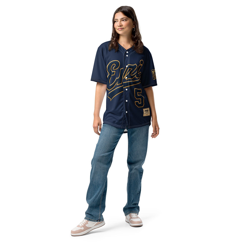 Thumbnail: ENZI VINTAGE BASEBALL JERSEY NAVY