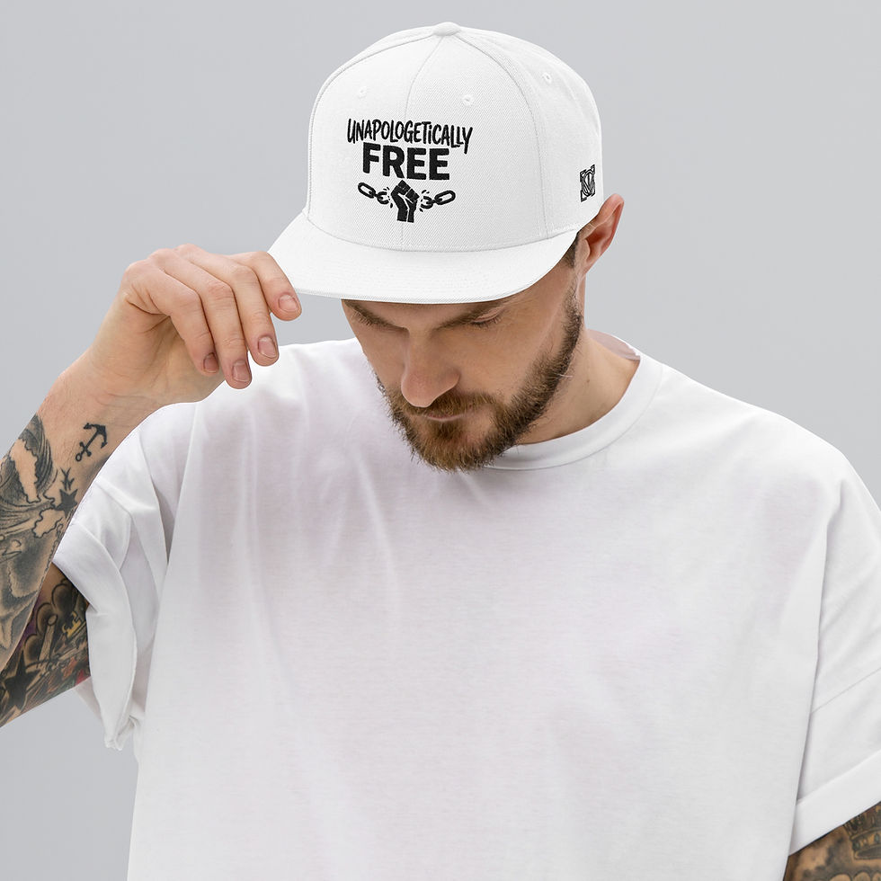 Thumbnail: Unapologetically Free Snapback Hat Black
