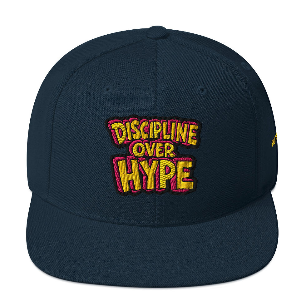 Thumbnail: Discipline over hype Snapback Hat