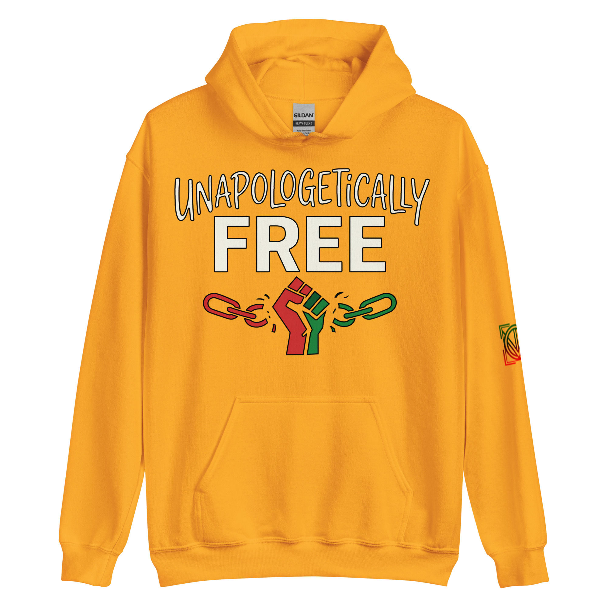 Unapologetically free Multicolor  Hoodie