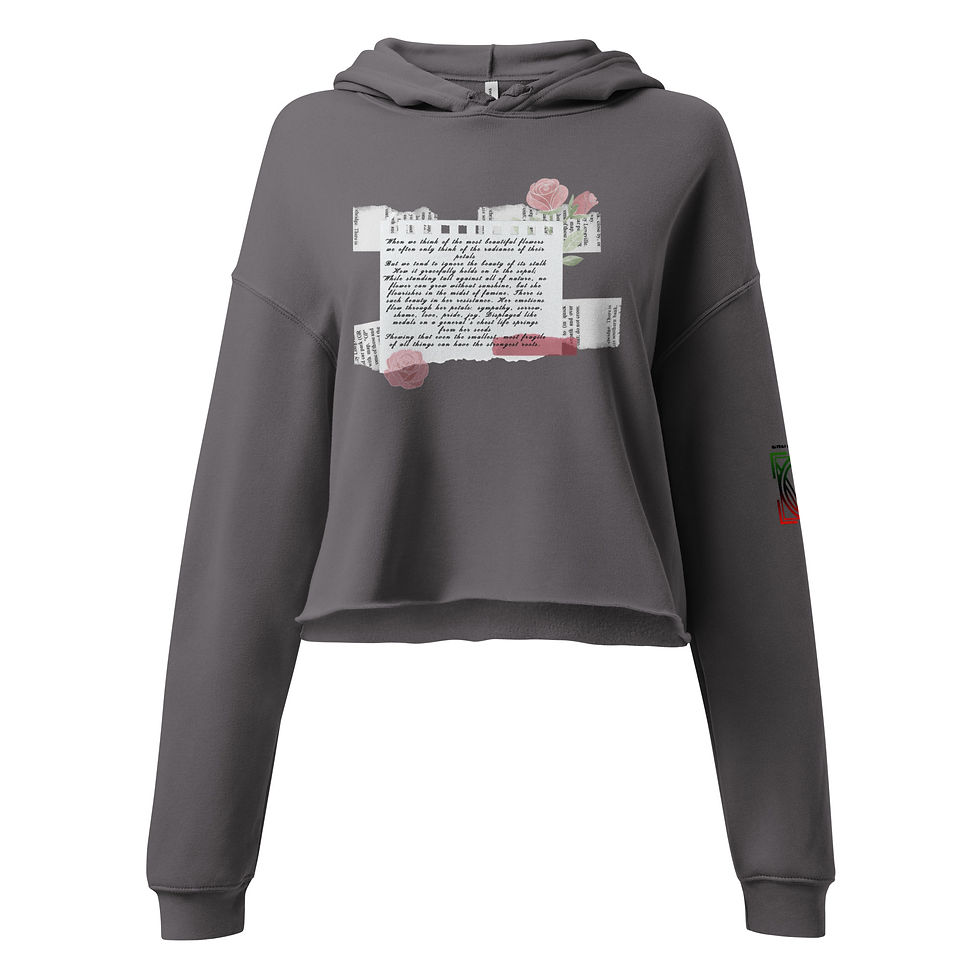 Thumbnail: The beautiful flower- a poem on a shirt