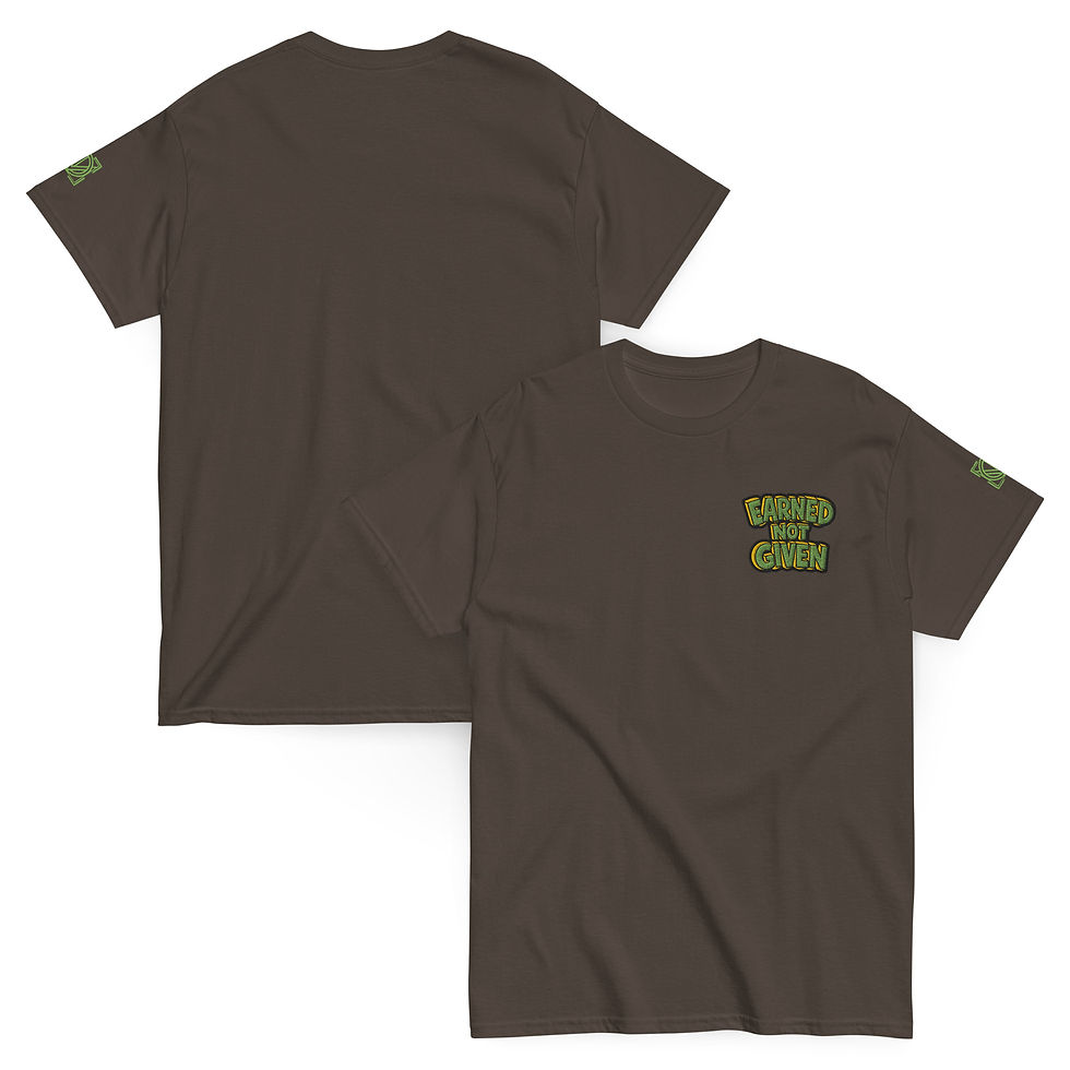 Thumbnail: Earned not given classic tee