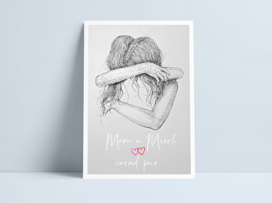 Mam a Merch Cariad Pur