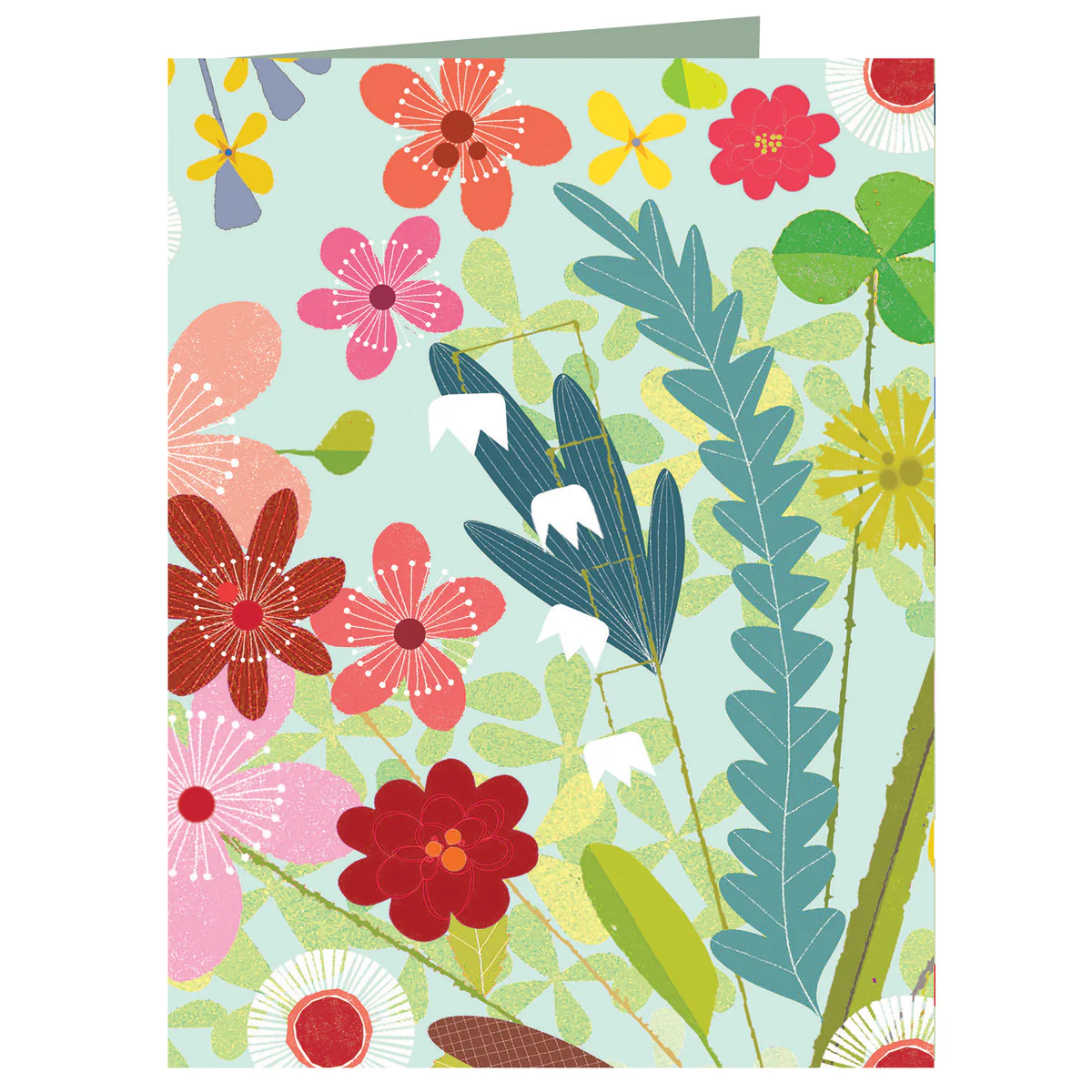 Cerdyn - Blodau'r Gwanwyn / Card - Spring Floral