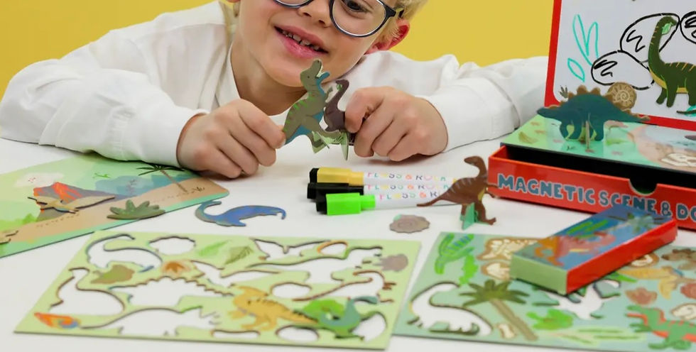 Thumbnail: Magnetic Dino Scene & Doodle Set