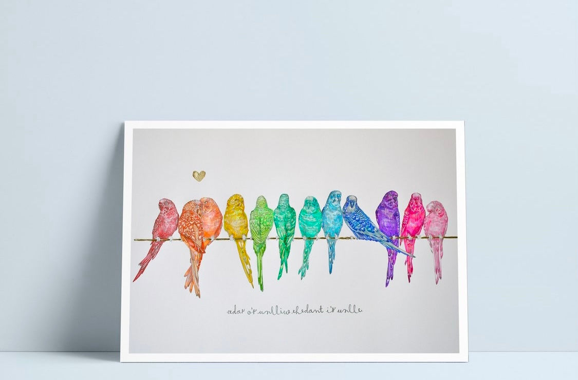 Adar o'r unlliw ehedant i'r unlle