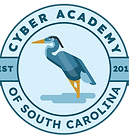 blue circle logo that says Cyber Academy of South Carolina and Est 2013