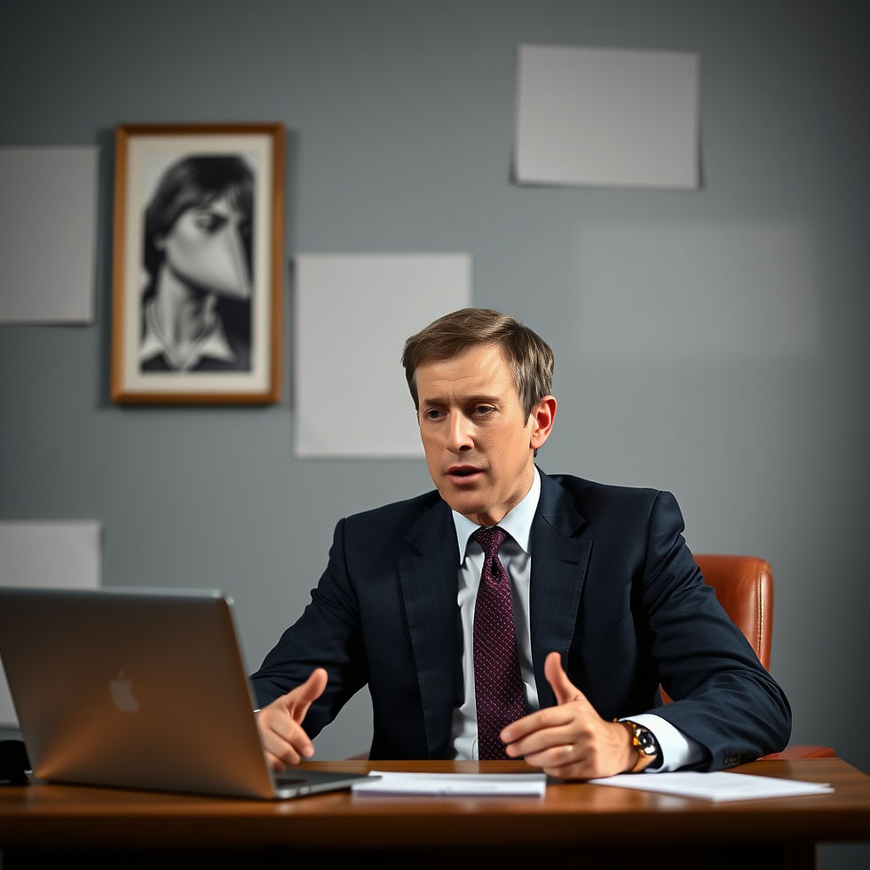 Here is a picture of me ( Mark) working hard at work and using my computer to do work. In the background on the wall is a picture of Mick Jagger at our last 666 Illuminatii Orgy. You weren't there because you weren't invited. Sorry about that.
