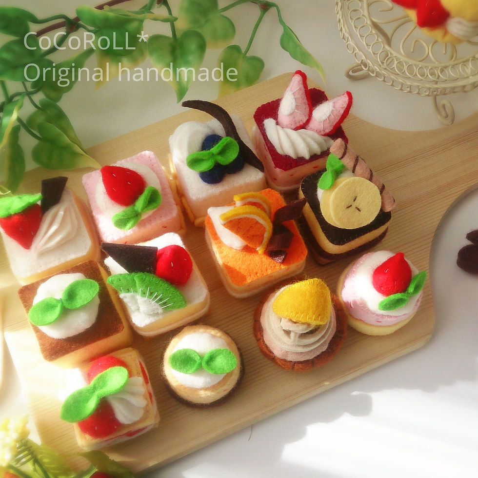 フェルトのプチケーキ