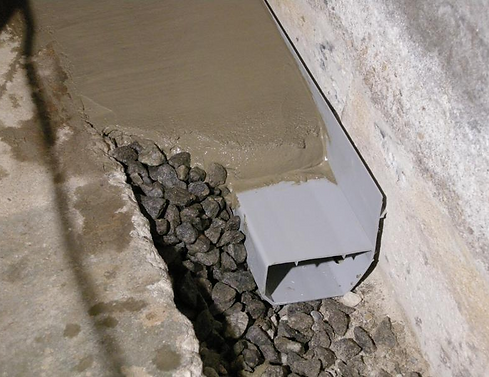 strong structural installation of drain tile pipes
