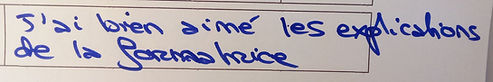 Témoignages manuscrits exprimant les prises de conscience et les avancées des participants sur l’autodétermination