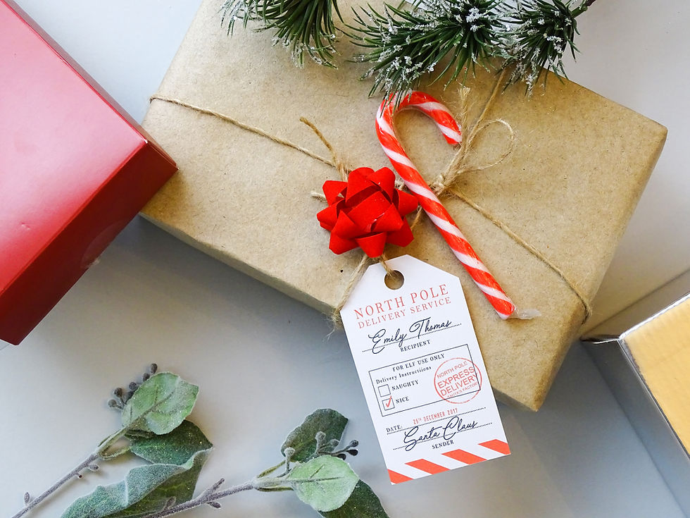 Thumbnail: Personalised North Pole Gift Tag