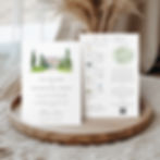 venue watercolour wedding invitation venue painting