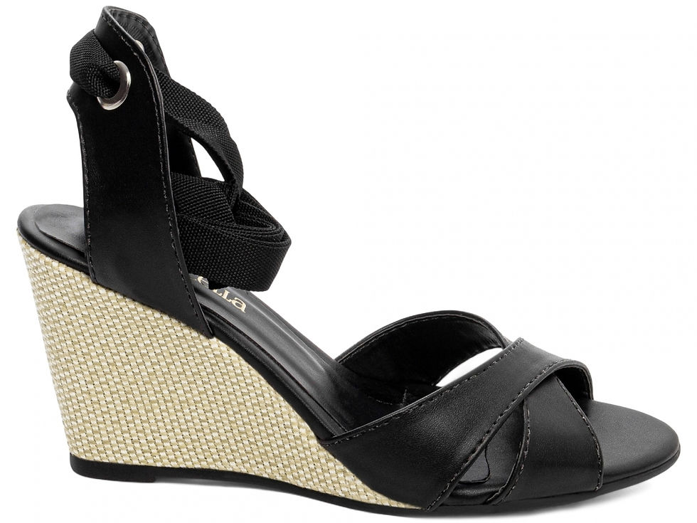 Miniatura: Sandália Plataforma Anabela com Tiras