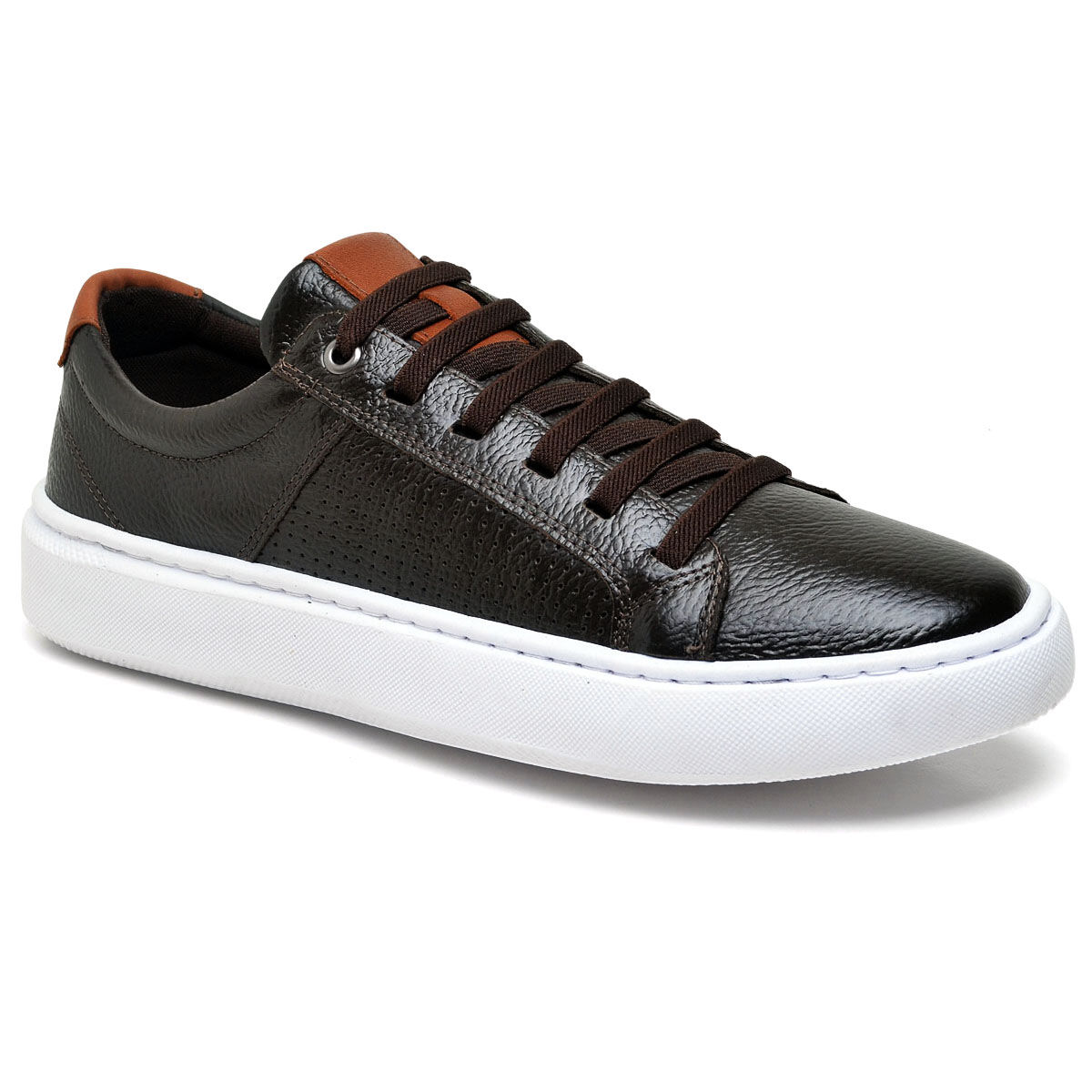 Sapatênis Couro 6205 Lecce Conforto e Elegância Calce Fácil